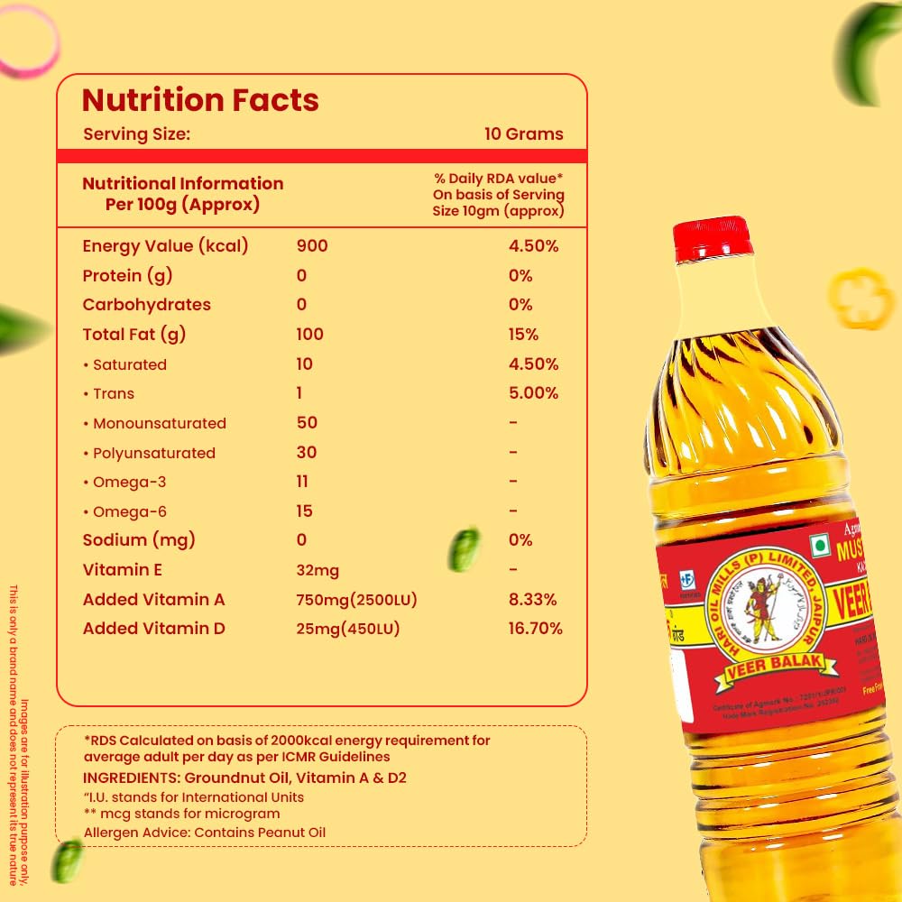 VEER BALAK Premium Kachi Ghani Mustard Oil - 100ML
