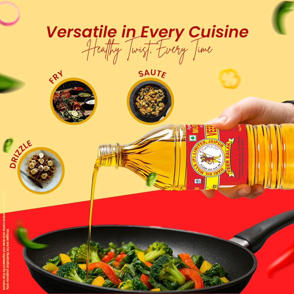 VEER BALAK Premium Kachi Ghani Mustard Oil - 100ML