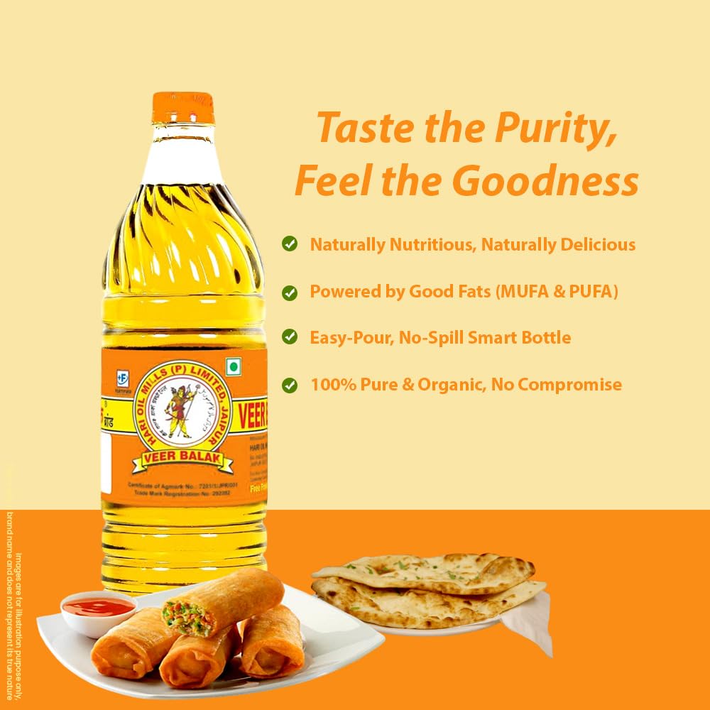 VEER BALAK Premium Kachi Ghani Sesame/Til Oil - 500 ML